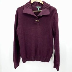 Host Pick 🤍💙 Lauren Ralph Lauren Womens Pull Over Mock Neck Sweater